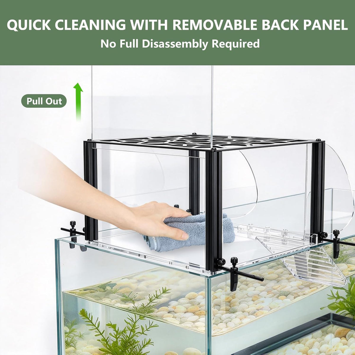 Adjustable Height Turtle Basking Platform for 40B/65/75/90/125/150Gal Tank