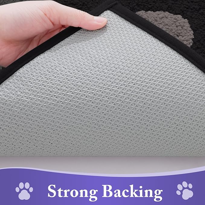 Buganda Dog Door Mat for Muddy Paws, Absorbent Dirt Trapper Non Slip Indoor - Image 5