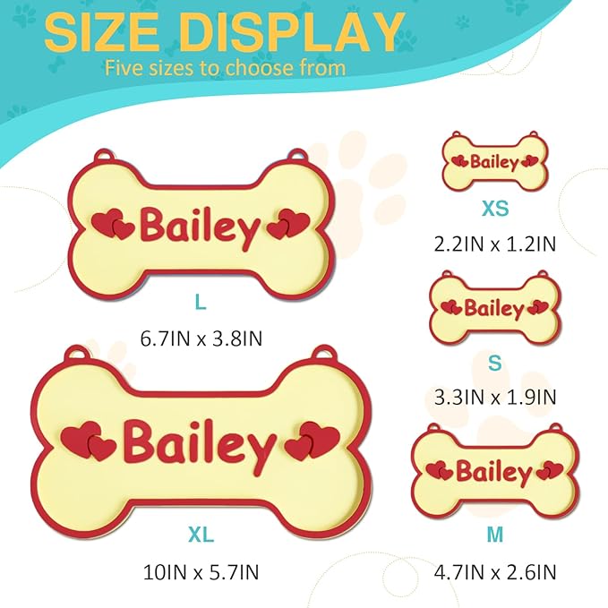 Personalized Dog Crate Sign Custom Dog Kennel Accessories Name Plate Doghouse - Image 2