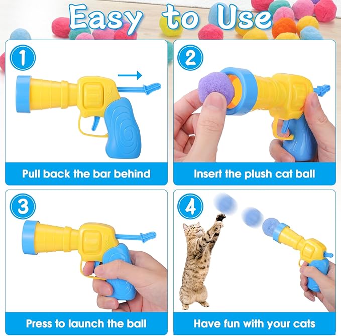 Mity rain Cat Ball Pit with Balls Included, Interactive Cat Toy - Image 6