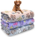 Dog Blankets for Medium Large Dogs Washable, 3 Pack Pet Blanket Washable 41" x by NXDZI