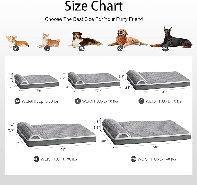 Orthopedic Jumbo Dog Bed Large Sized Dog - Image 7