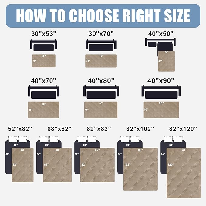 Smiry Waterproof Dog Bed Cover Blanket 30x53, Soft Reversible Pet Blanket - Image 6