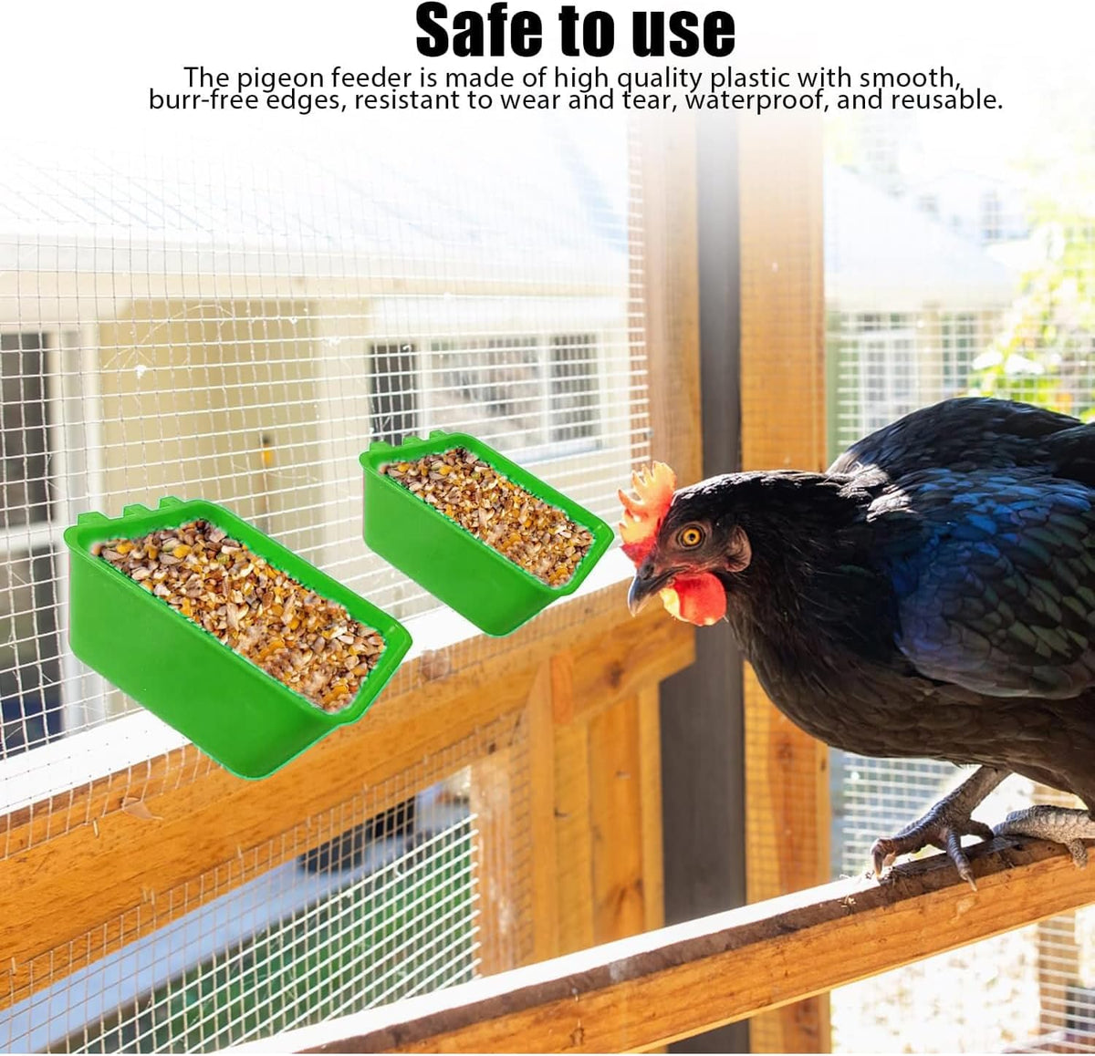 20 Pcs Chicken Coop Feeder Water Cup,16 oz Cage Cups Chicken Feeder Waterer, Cage Cups Birds Hanging Feeders, Chicken Feeder Water Bowl for Parakeet Poultry Pigeon Bunny Wire Cage (Green, 16oz)