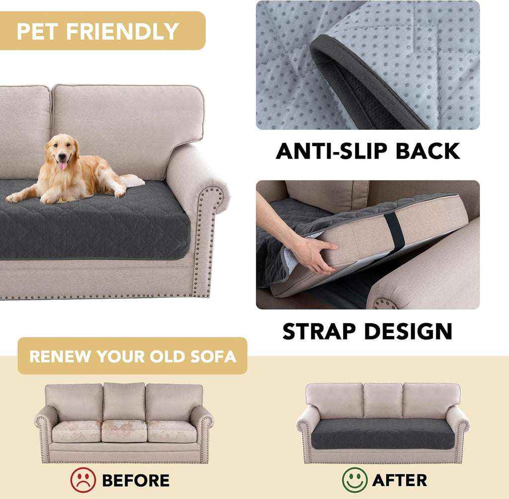 H.VERSAILTEX Couch Cover for Dogs, Non-Slip Washable Pet Sofa Protector