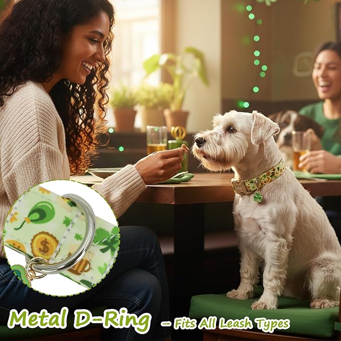 St. Patrick's Day Dog Collar, Light Green Puppy Collar - Image 6