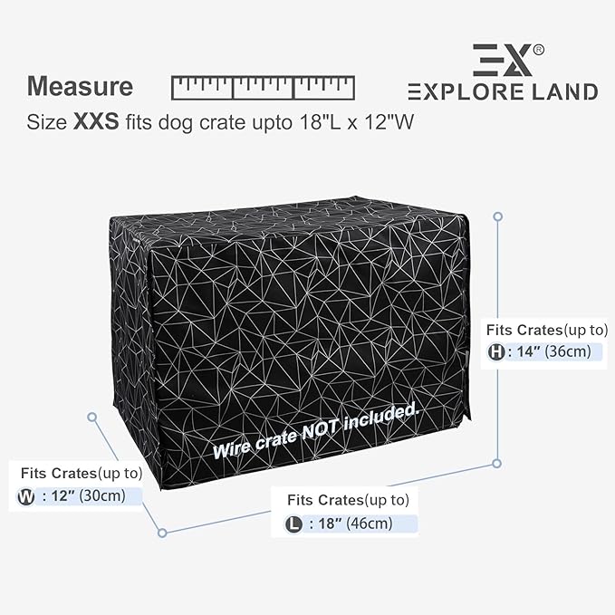Explore Land Pattern Dog Crate Cover - Image 2