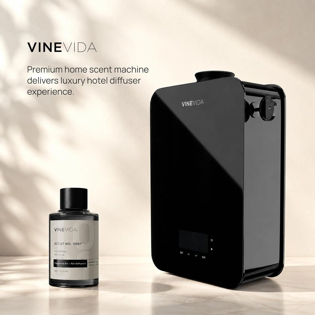 VINEVIDA Scent Diffuser Machine for Home Large Room | Waterless Diffuser | Cold Air Fragrance System | Hotel Scent