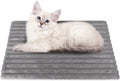 NWK 2pcs Soft Plush Fluffy Self Warming Thermal Cat Bed Mat 16’’ X 20’’