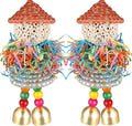 BBjinronjy 2PCS Bird Toys Parrot Foraging Shredder Hanging Toys Sola Balls by BBjinronjy