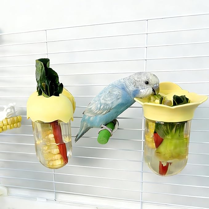 7 PCS Bird Cage Feeder for Vegetable Millet Holder Cage Accessories - Image 6