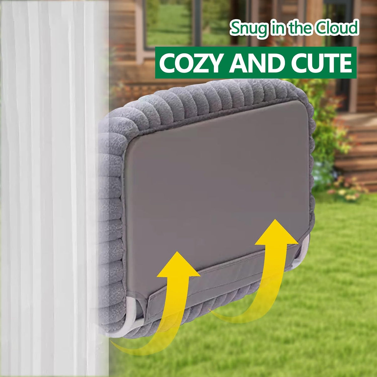 Collapsible Window Perch for Indoor Cats, Large Cats & Kittens - Equipped with a Cat-Catching Stick, Solid Metal Frame, Soft Cover, Strong 4 Suction Cup Wall Mount