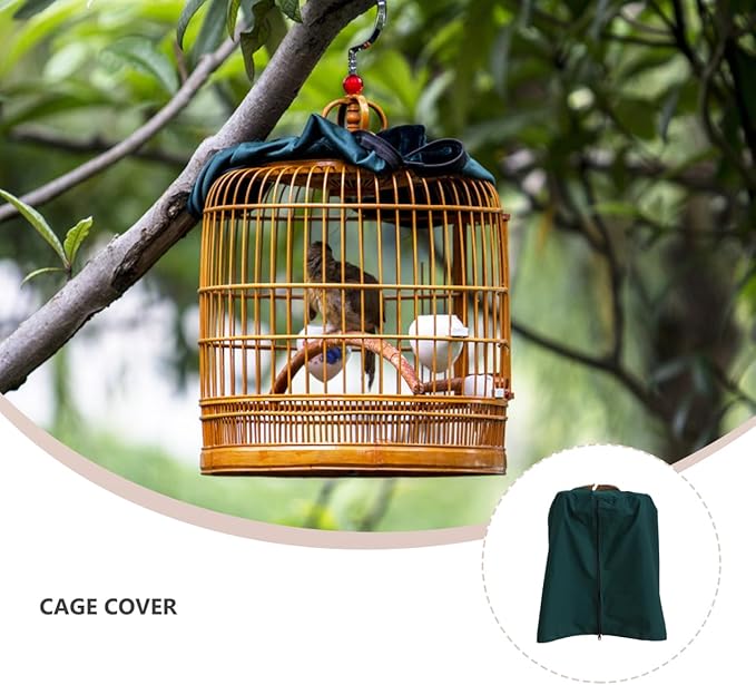 VOSAREA Round Bird Cage Cover Round Dome Top Parrot Cage Cover Waterproof and - Image 3