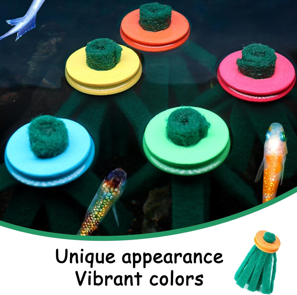 20 Pcs Fish Spawning Mops for Aquarium, Replacement Breeder Mop, Floating Fish Spawn Breeding Mop for Fish Tank Aquarium Fry Hiding Decorations (Random Color)
