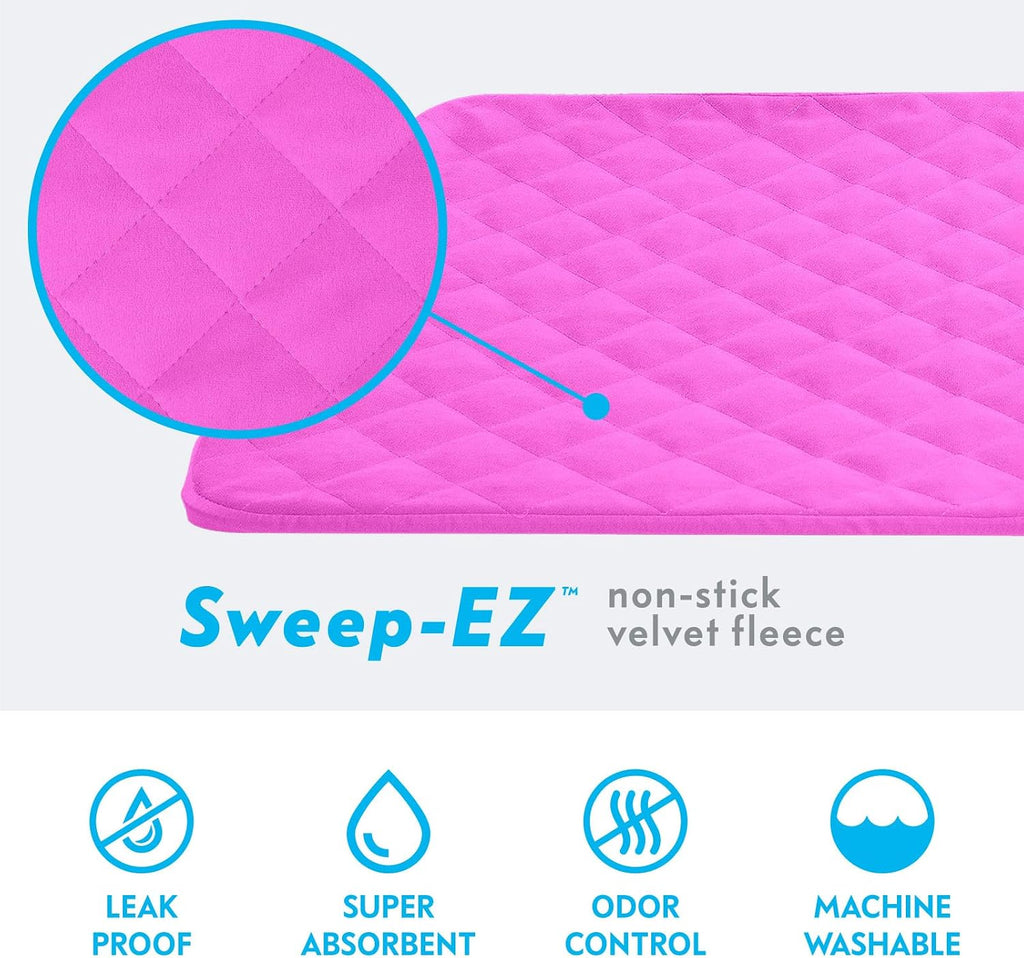 Paw Inspired Fitted Fleece Bottom Pan Liner, Fits Critter Nation Cage, Pink