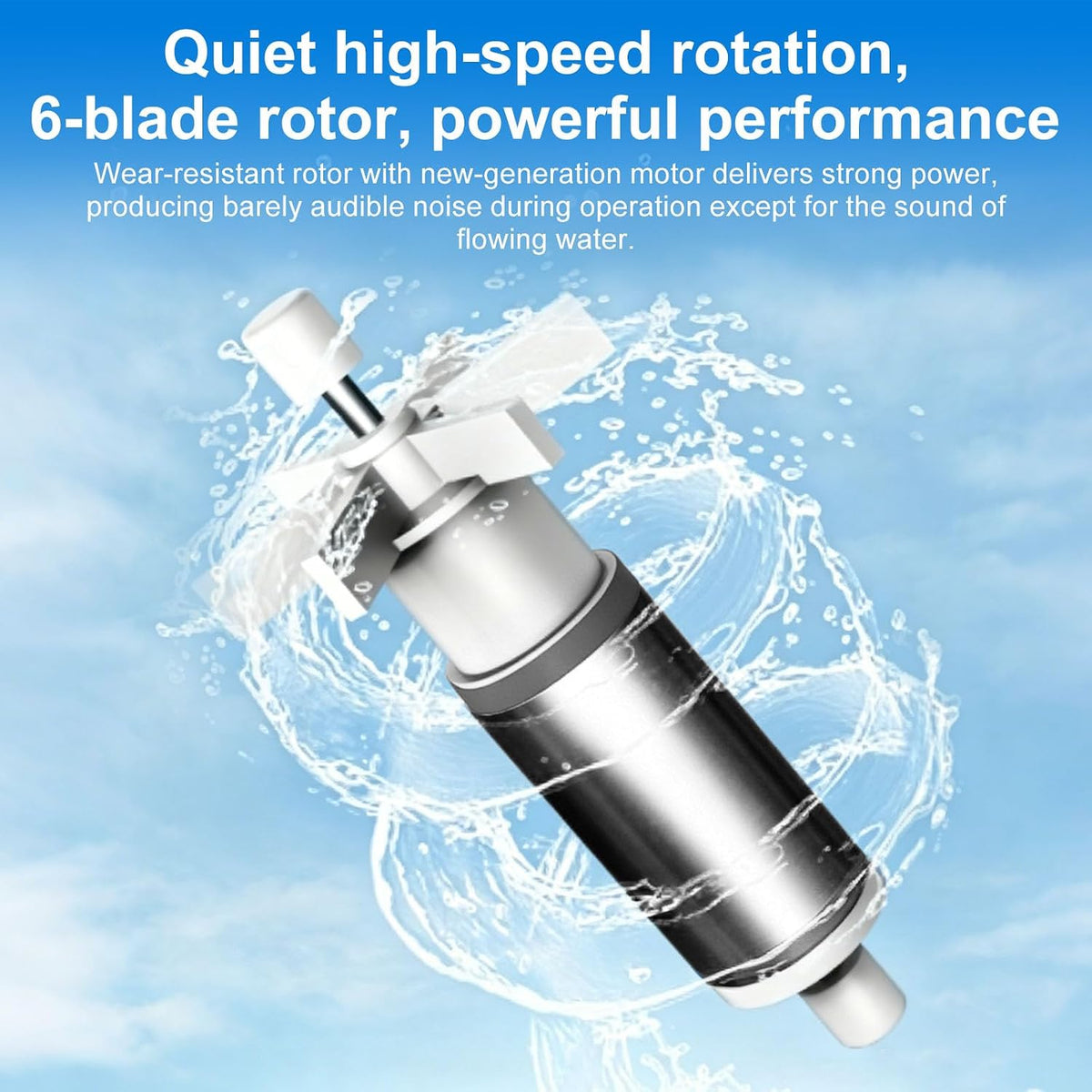 Aquarium Filter 264GPH for 20-75 Gallon Fish Turtle Tank 5in1 Submersible Internal Pumps & Filters Biochemical Sponge Filtration Powerful Keep Freshwater Saltwater Crystal Clear Small