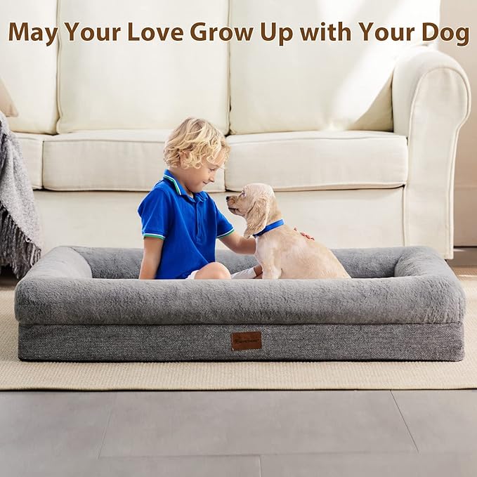BFPETHOME Orthopedic Dog Beds for Extra Large Dogs, Washable Large Pet - Image 3