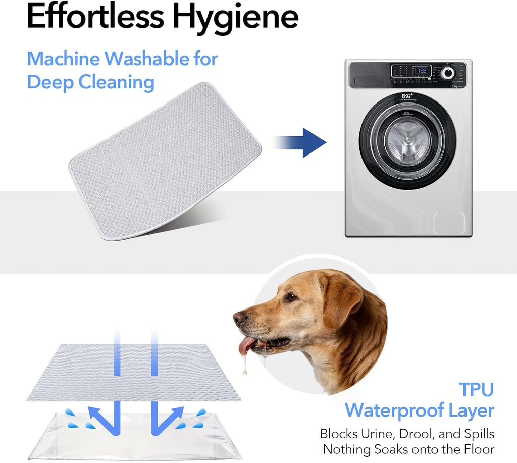 Cooling Mat 38"x26" for Medium Dogs, Waterproof Thin Pad, M