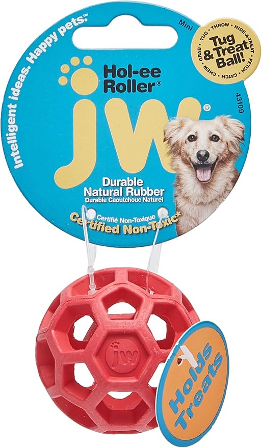JW Pet Company Mini Hol-ee Roller Dog Toy, Colors Vary - Image 2
