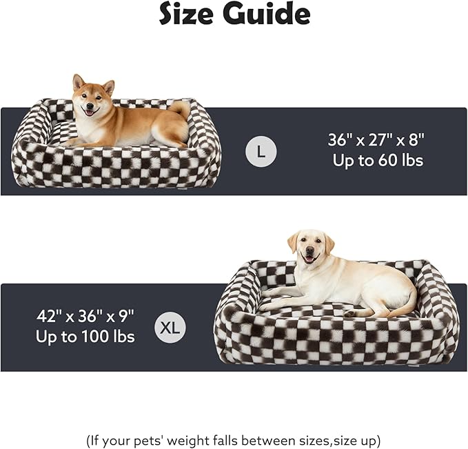 JOEJOY Small Dog Bed for Small Dogs, Rectangle Washable Orthopedic Corduroy - Image 6