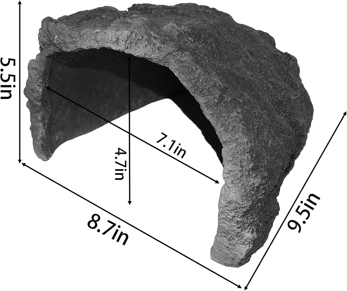 Extra Large Resin Rock Cave Hideout for Bearded Dragon, Tortoise