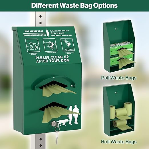 Aluminum Outdoor Dog Bag Dispenser - Image 4