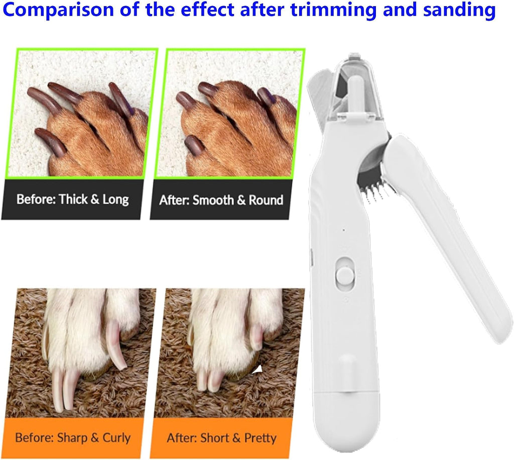 Super Handy Latest Model, Upgraded Dog Nail Grinder - Professional 3-Speed Ultra-Quiet Electric pet Nail Trimmer, Painless paw Care and Grinding, Suitable for Small, Medium, Large Dogs, Cats