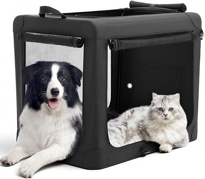 DUMOS Dog Crate 42 Inch Travel Cat Pet Carrier by DumosLifestyle