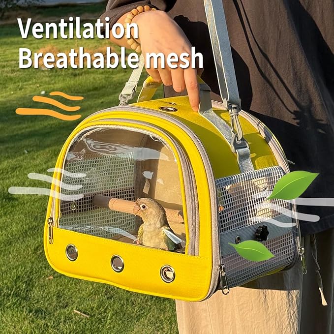 Bird Carrier, Bird Cage Parakeet Parrot Budgie Carrier Backpack - Image 4