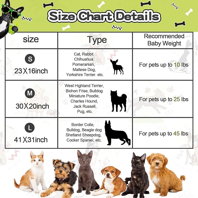 Rezutan 1 Pack 3 Blankets for Dogs, Dog Blanket for Small Pet Cat, Premium Soft - Image 4