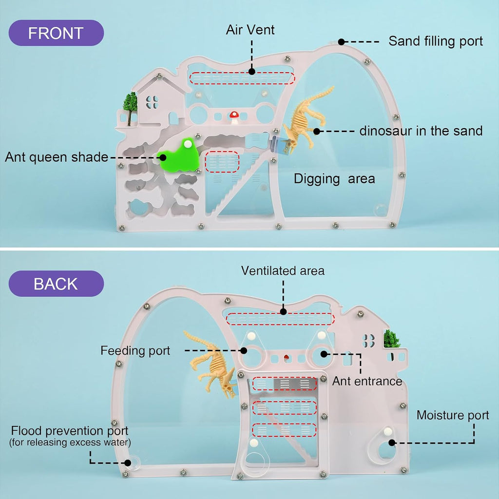 Ant Farm Castle Habitat, Ant Colony Observation Kit
