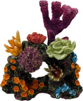 S-Lifeeling Charming Resin Coral Reef Ornament - Realistic Aquarium Decor Gift for Fish & Shrimp Hideaway, Suitable for Freshwater & Saltwater Tanks (6.1 x 4.1 x 6.1 inches)