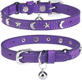 Leather Cat Collars for Boy Girl Cats by DILLYBUD