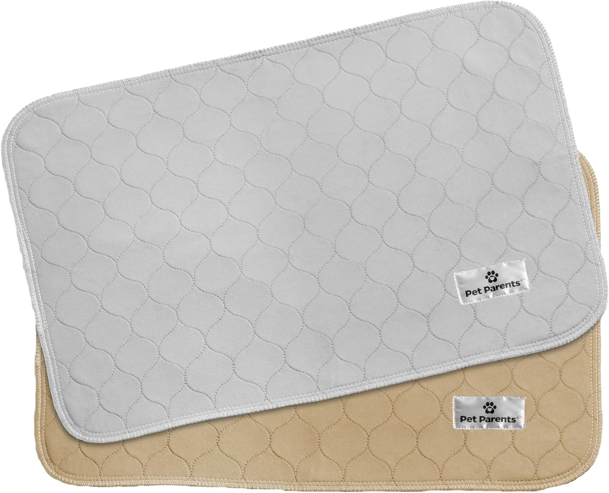 Pet Parents Pawtect® Pads Washable Dog Pee Pads (2pack) of 18x24 Premium Pee Pads for Dogs, Waterproof Training Pads for Dogs & Reusable Dog Pee Pads! Whelping & Modern Puppy Pads!