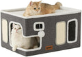 Extra-Wide Cat House for Indoor Cats by Zomisia
