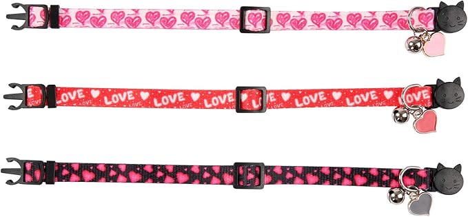 3 Pack Valentine's Day Cat Collar - Image 3