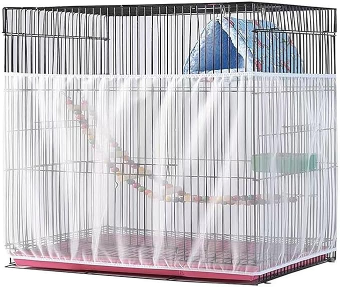 Large Bird Cage Net, Adjustable Soft Airy Mesh Net, Bird Cage Seed Catcher by Unknown