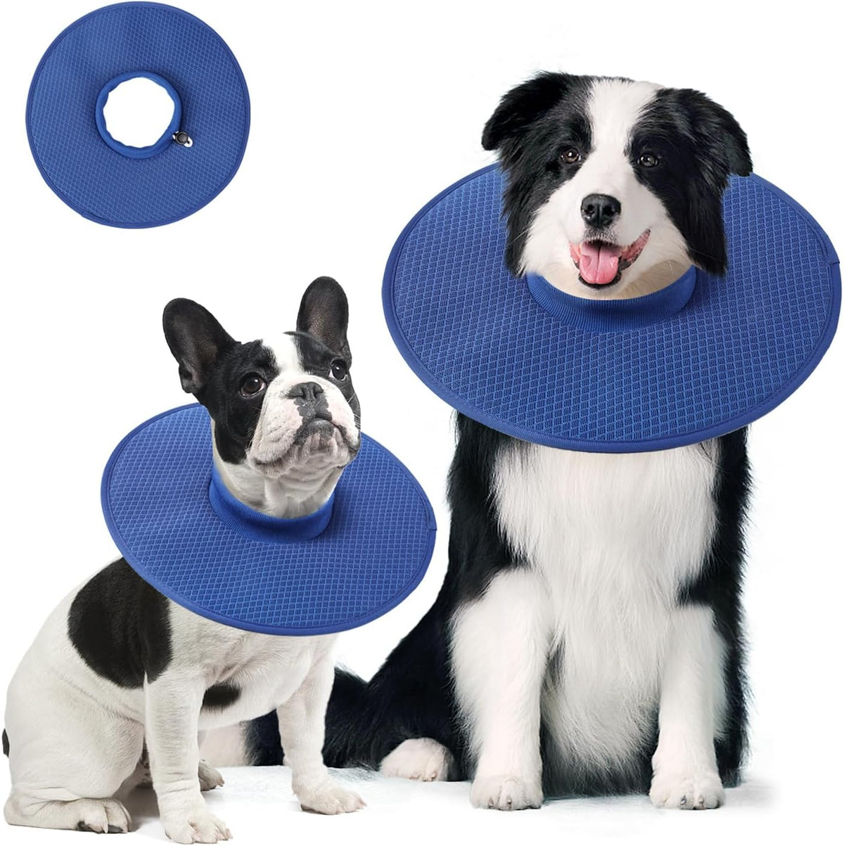 Dog Recovery Collar,Dog Soft Cone Collar Alternative After Surgery,Adjustable,Breathable E Collar for Large/Medium/Small Dogs Cats,Orange M
