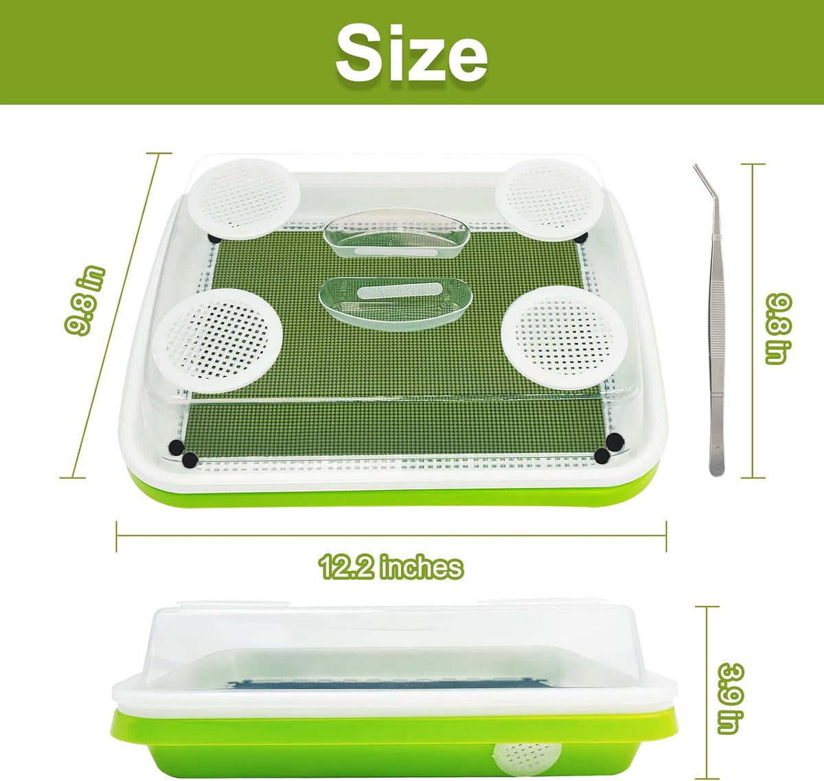 Mealworms Breeding Kit,Mealworms Keeper,Worm Farm with Insect Tweezers,is Used to Raise Your Own Meal Worms,to Breed Live Worms for Bearded Dragons,Leopard Geckos,Lizards,Frogs,Birds and Chickens