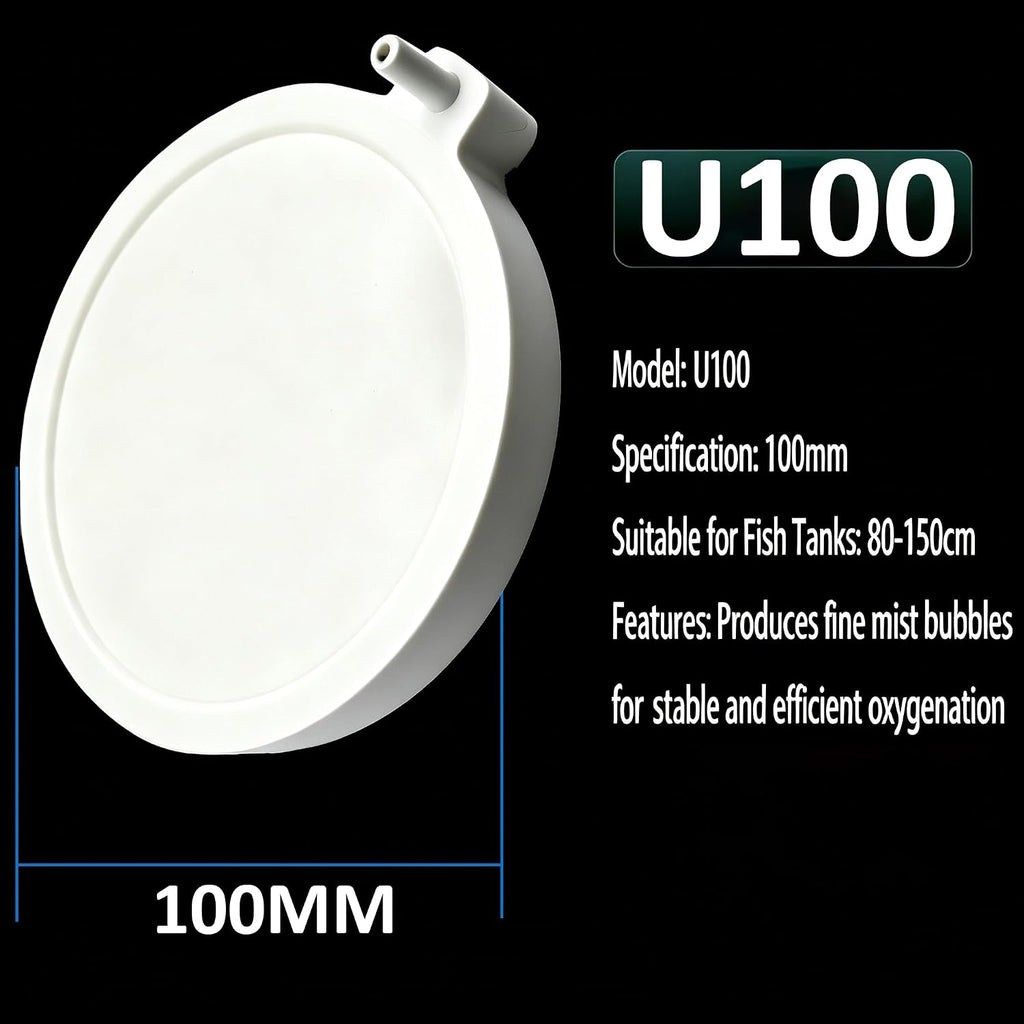 Rimmed Air Bubble Stone Disc, 1 Pack 100mm 4in Aquarium Aerator