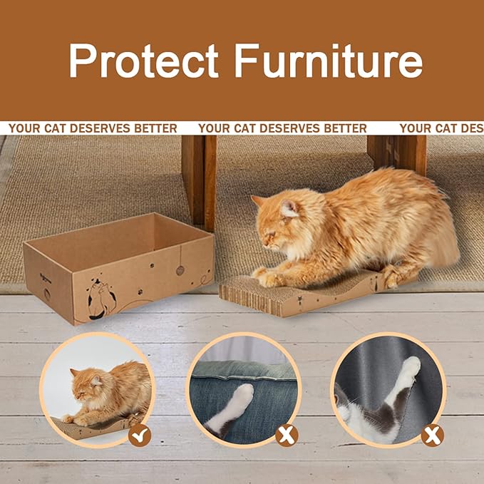 Cat Scratcher Cardboard Scratch Pad Box - Image 2