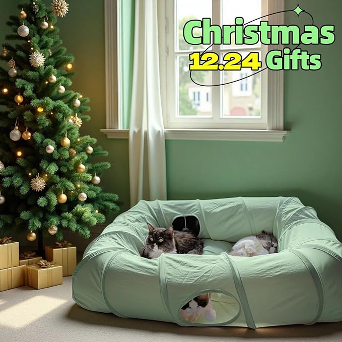 XxingSheep 4 Ways Shuttled XL Cat Tunnel Bed - Image 2