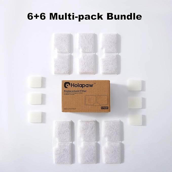 6 Pack Cat Water Fountain Filters, Replacement Filters Compatible - Image 7