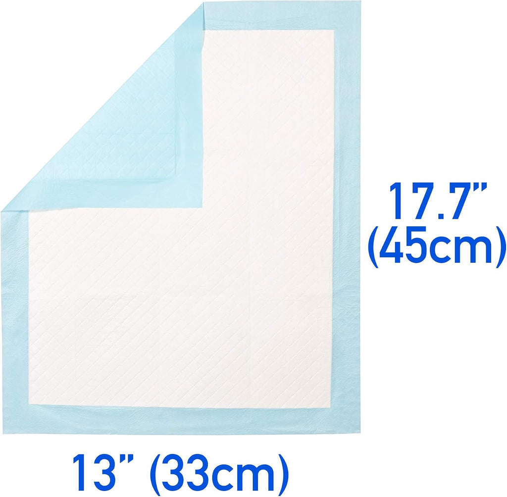 (100 Pads) CalPalmy Ultra Absorbency Pet Toilet Training Pads 18" x 13" Moisture Locking Technology Turns Liquid into Gel - Perfect for Rabbits and Guinea Pigs