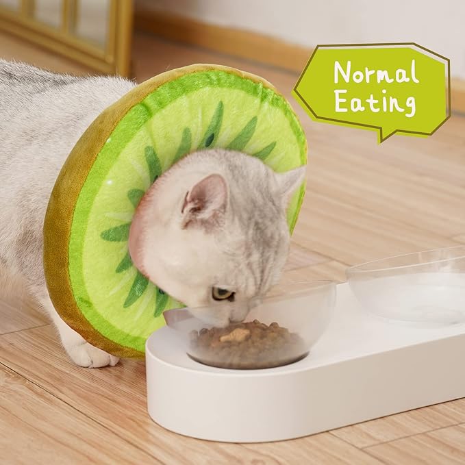 ANWA Adjustable Cat Cone Collar Soft, Cute Cat Donut Collar After Surgery - Image 3