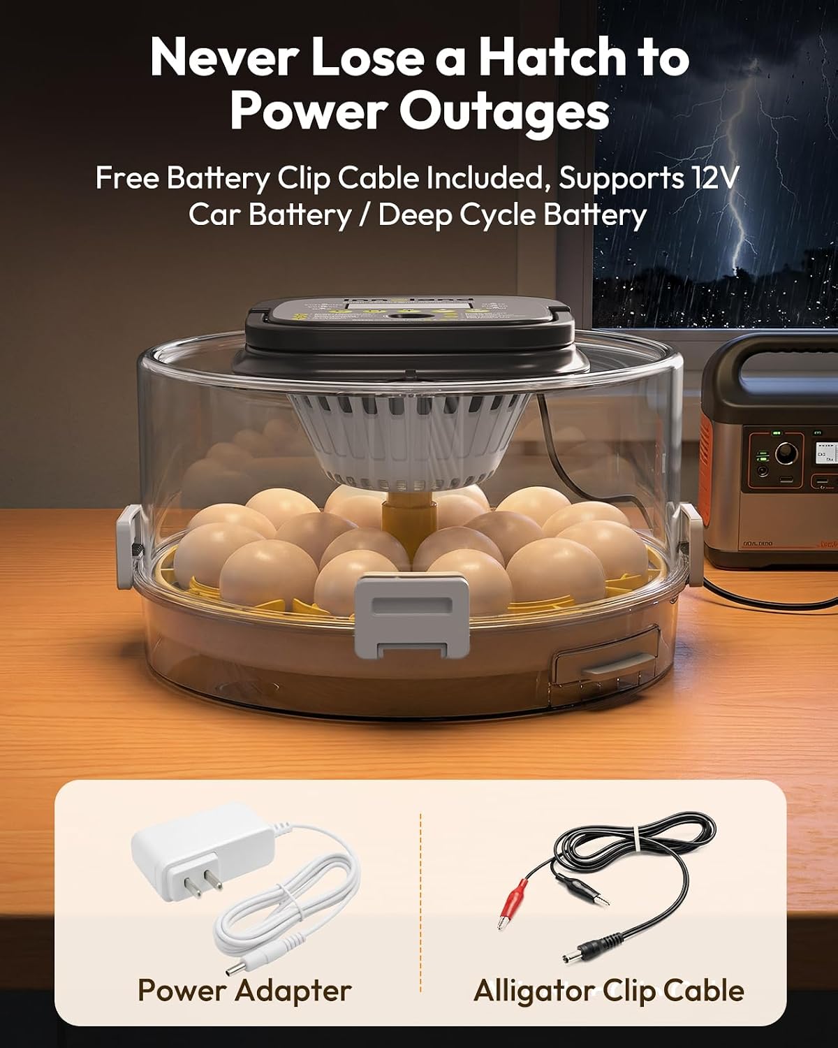 18 Egg Incubator for Hatching Eggs with Humidity & Temperature Control