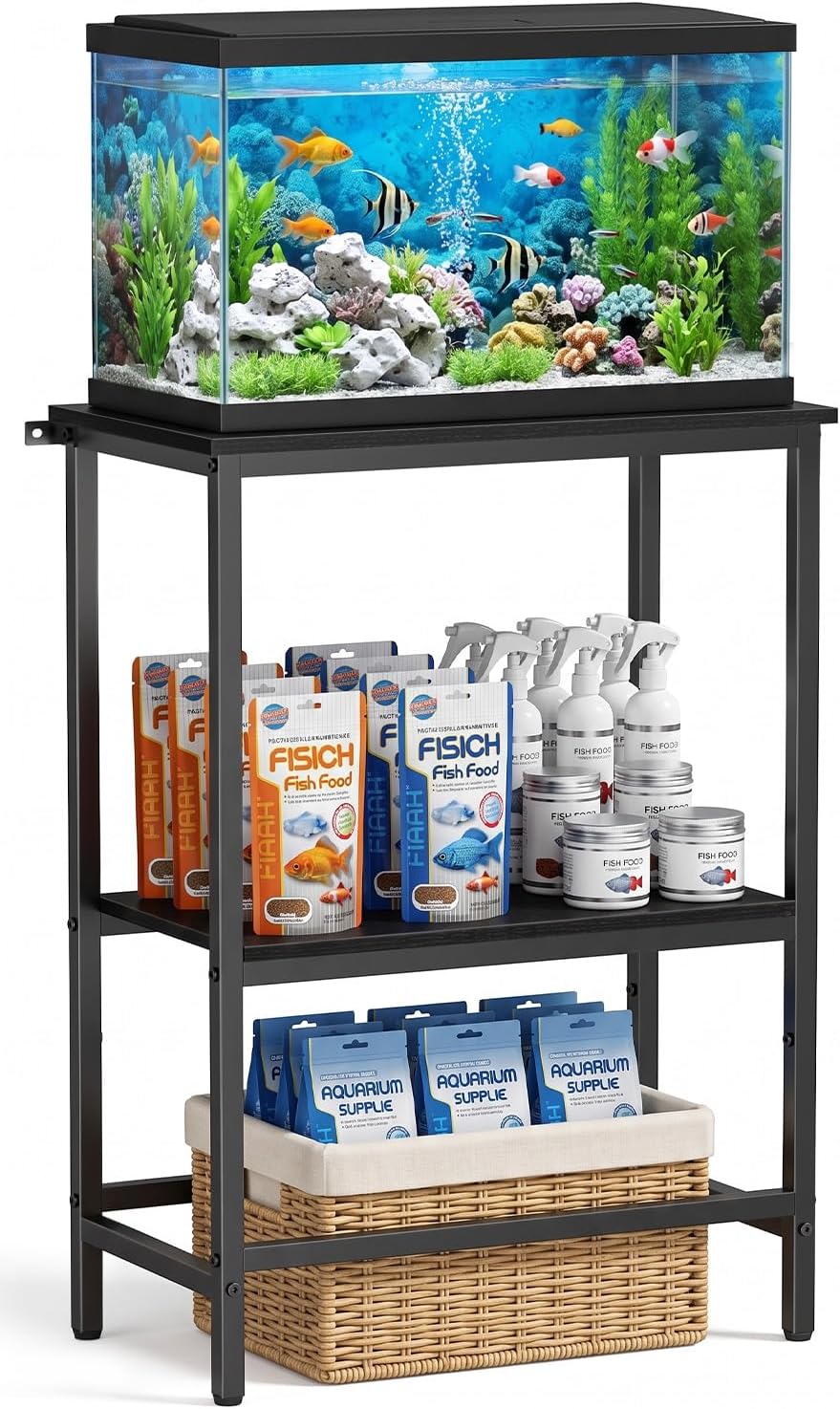 5 & 10 Gallon Fish Tank Stand for Standard Tanks