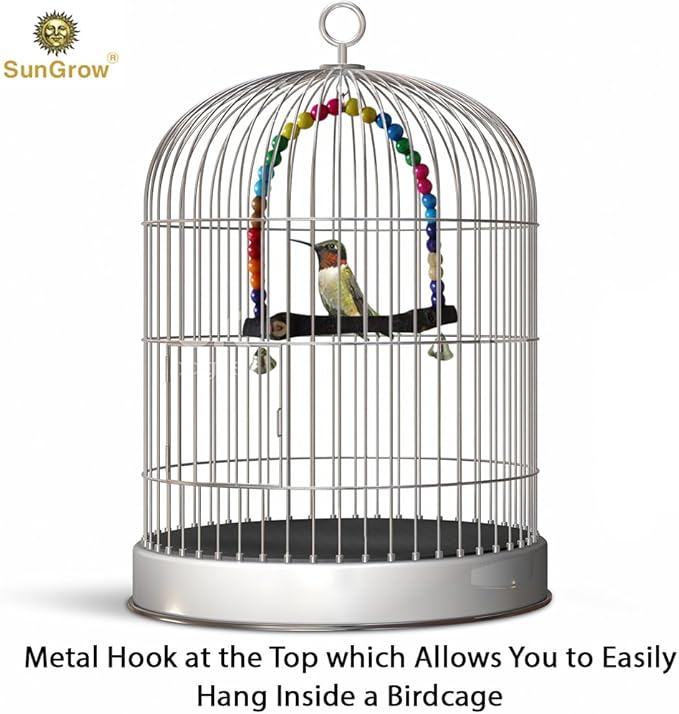 SunGrow Colorful Finch Swing Toy - Image 4