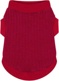 Cozy and Functional Dog Shirts for Small Puppies: Stretchable Wine Red Attire by Paiaite