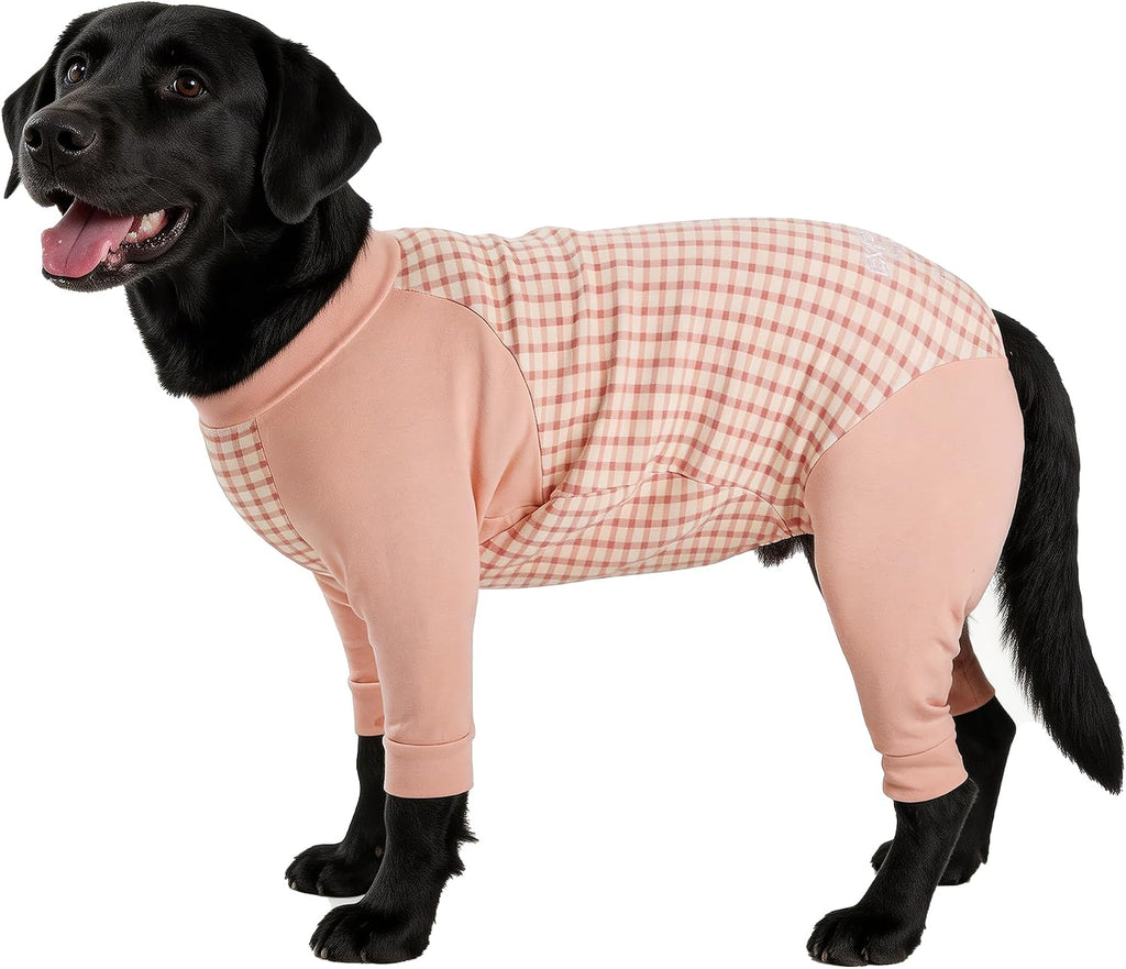 Dog Recovery Suit After Spay-Prevents Lick & Shed(Pink,S)